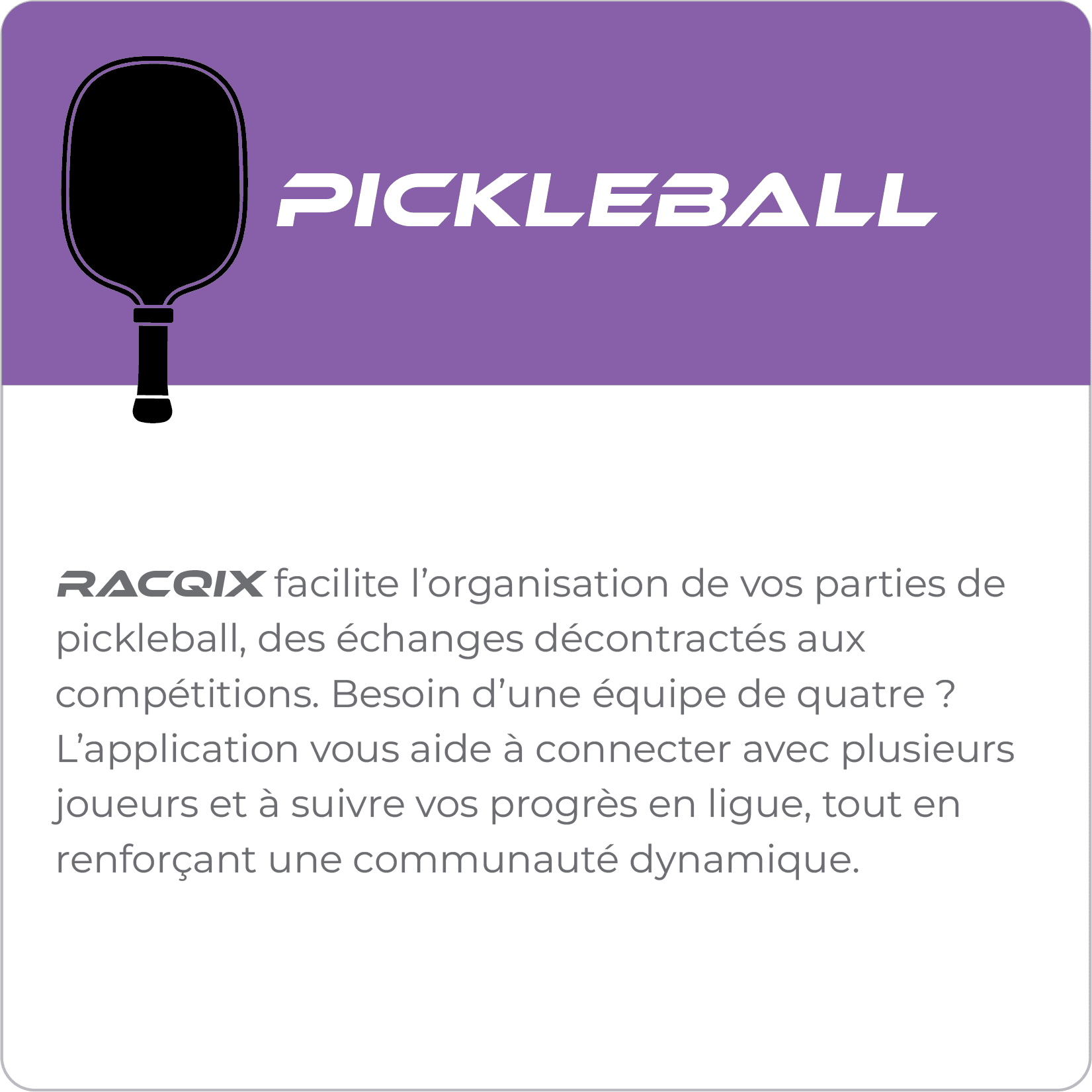 Description du Pickleball